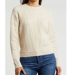Splendid Delaney Sweater In Ivory L NWT